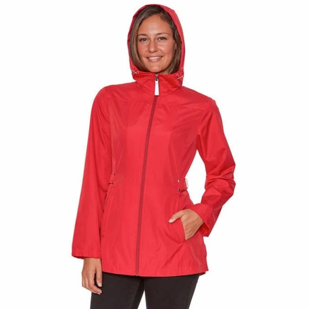 Jones NY Parka in a Pocket Packable Rain Jacket - Picture 1 of 7